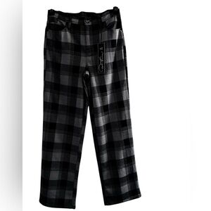 DG2 by Diane Gilman Black and Gray Checkered Women’s Pants